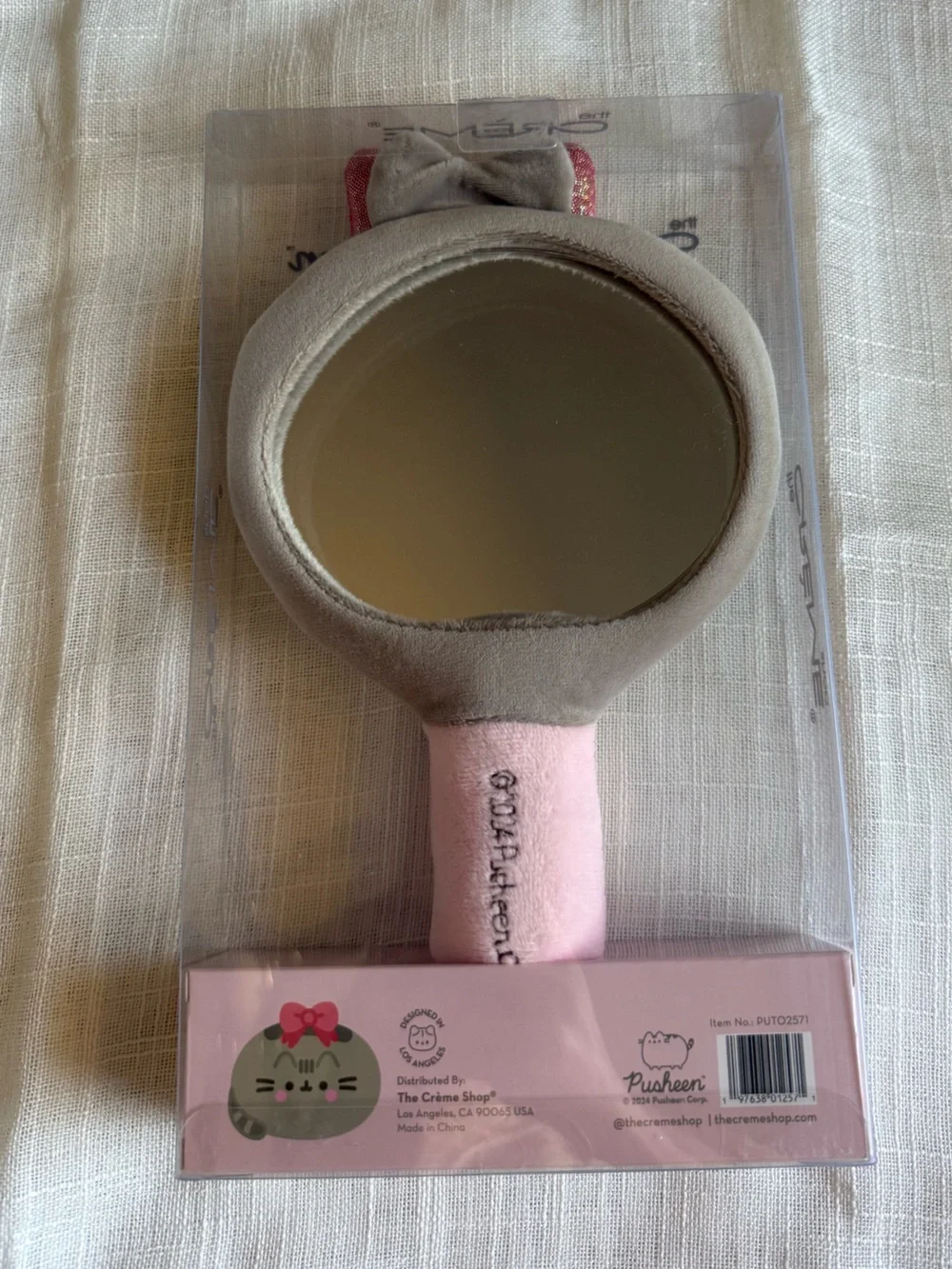 The Crème Shop Bundle Pusheen Plush Mirror hair clips lip gloss treatment mask